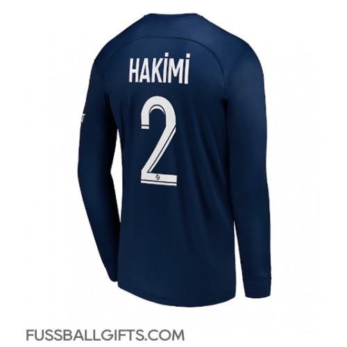 Paris Saint-Germain Achraf Hakimi #2 Fußballbekleidung Heimtrikot 2022-23 Langarm